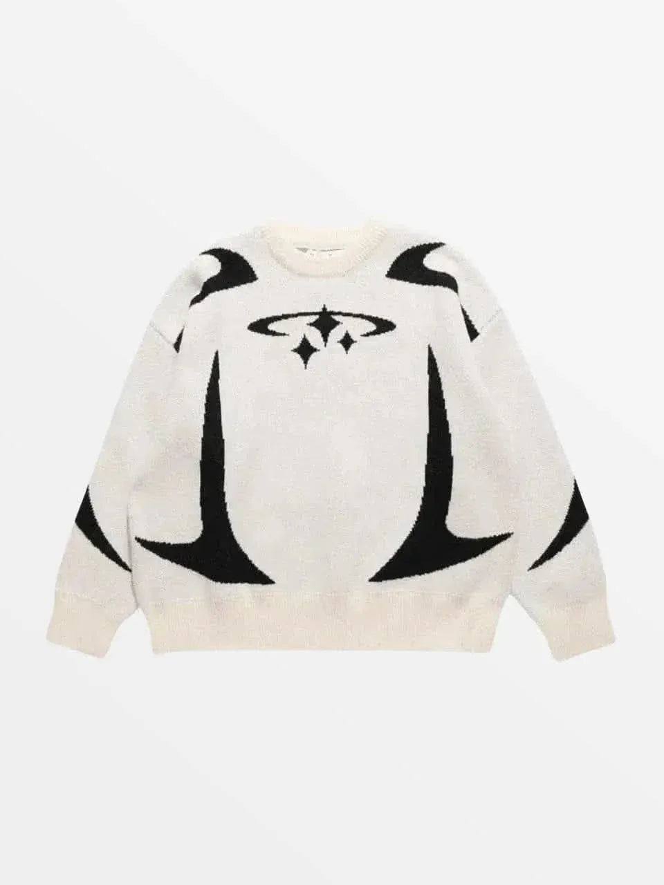 Knitted Sweater Circle Star