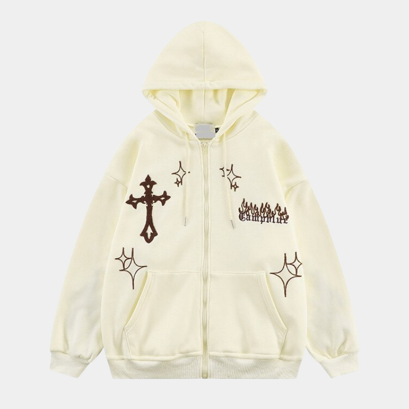 Sparks | Oversized Zipper Hoodie