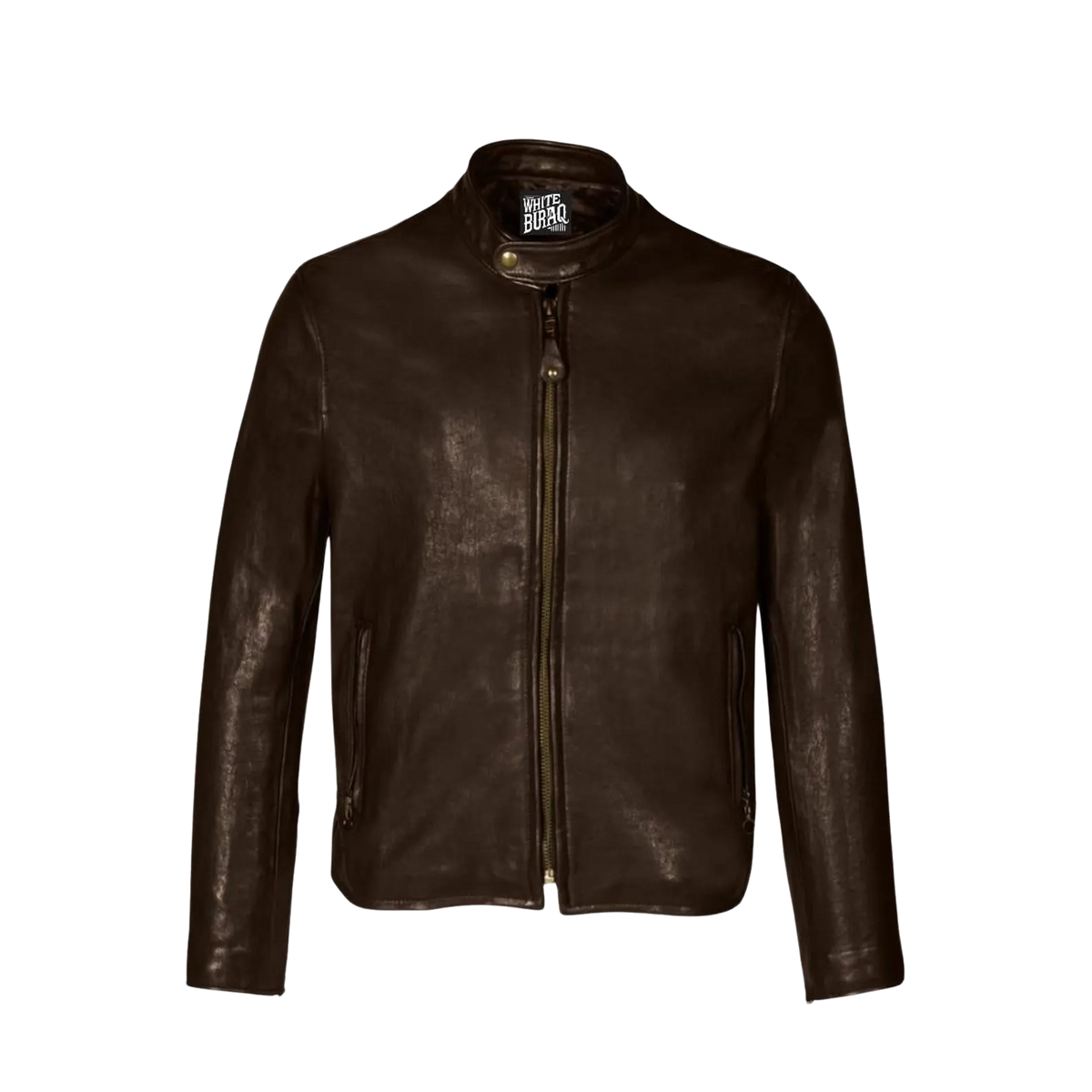 Men's Vegetable-Tanned Lambskin Cafe Racer Jacket