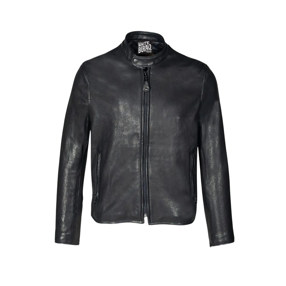 Men's Vegetable-Tanned Lambskin Cafe Racer Jacket