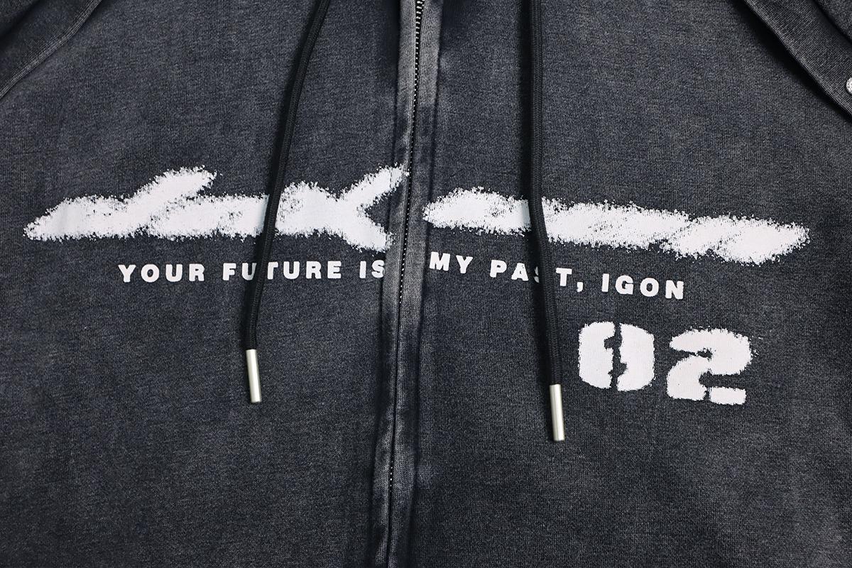 Zip Up Hoodie Omniscient Black