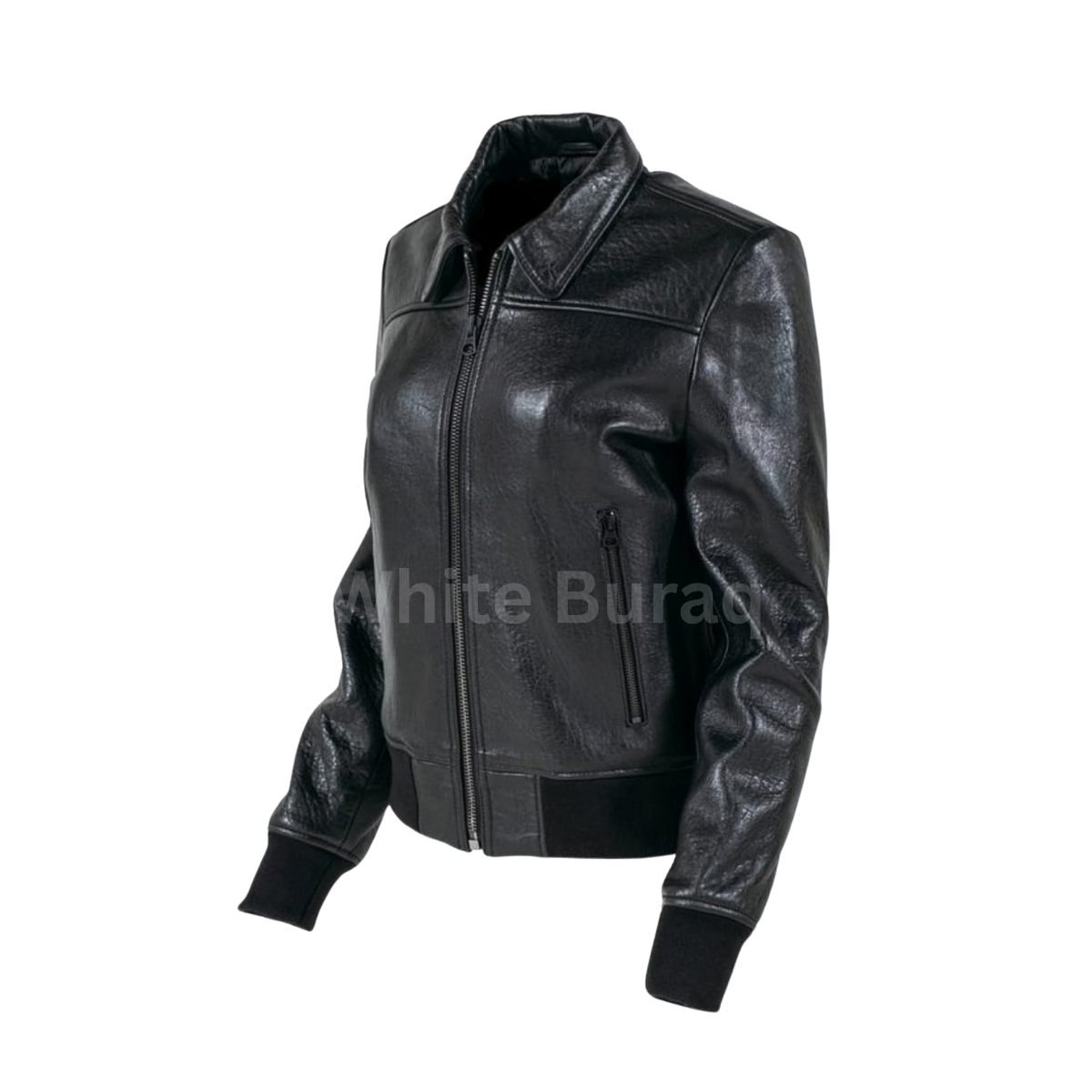 Women's Lambskin A-2 Leather Flight Jacket