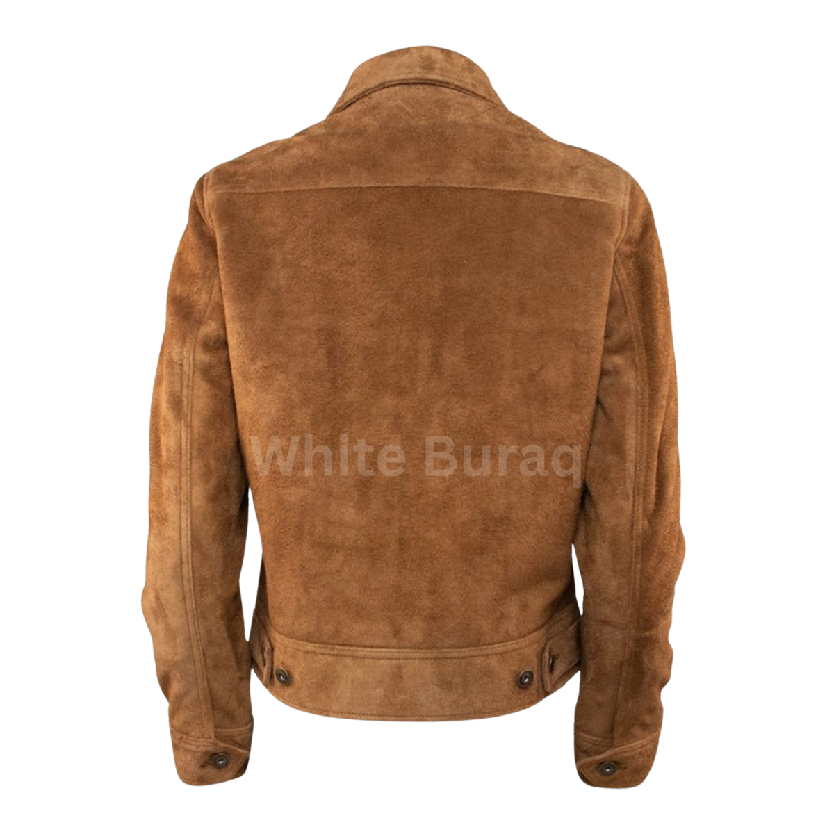 Women's Brown Suede Trucker Jacket