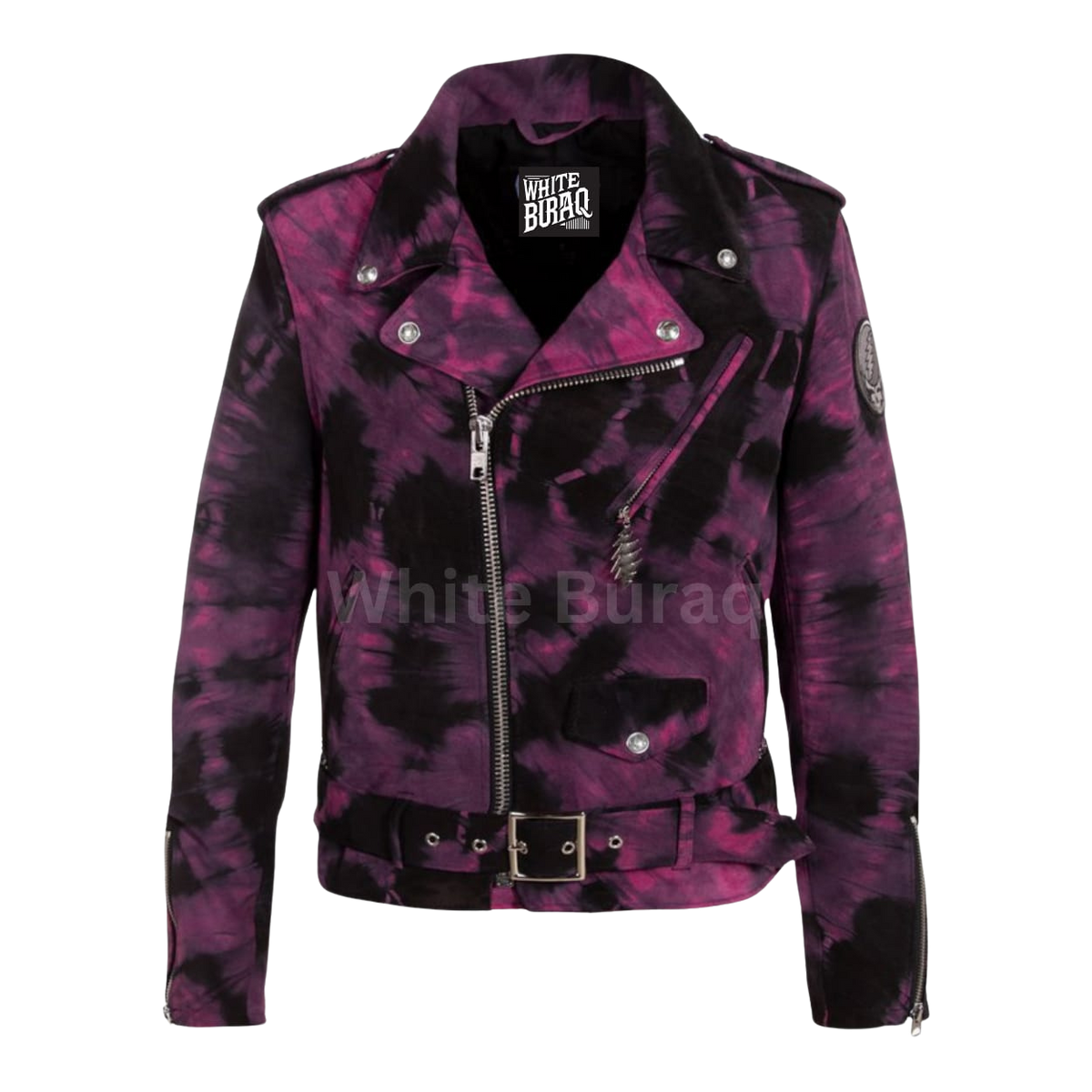 Women's Leather Asymmetrical Biker Jacket