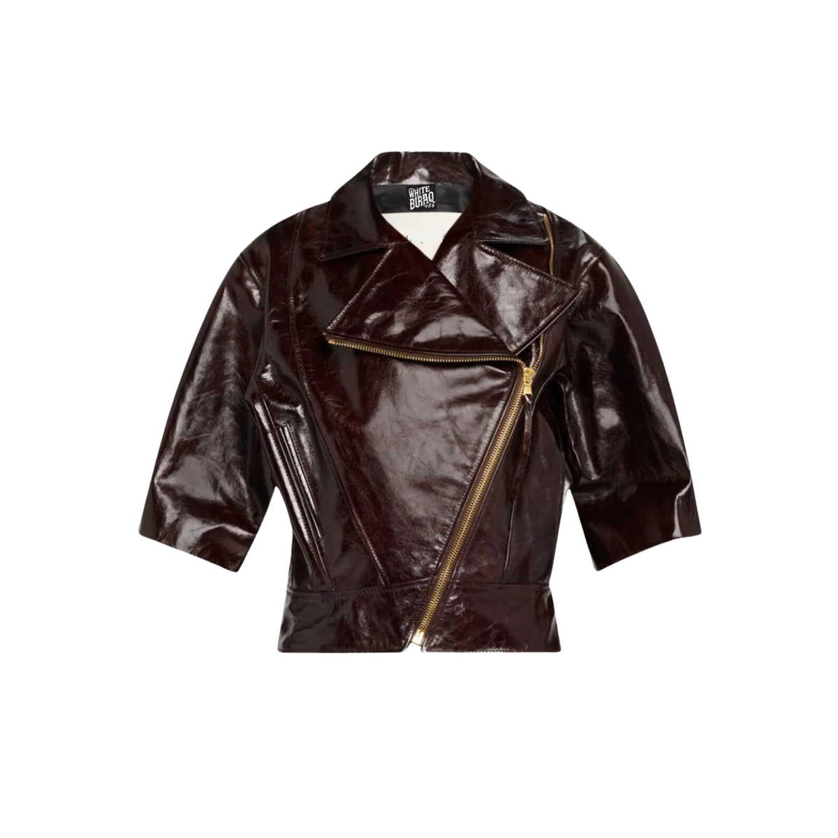 Women's Burgundy Crinkled Lambskin Leather Jacket