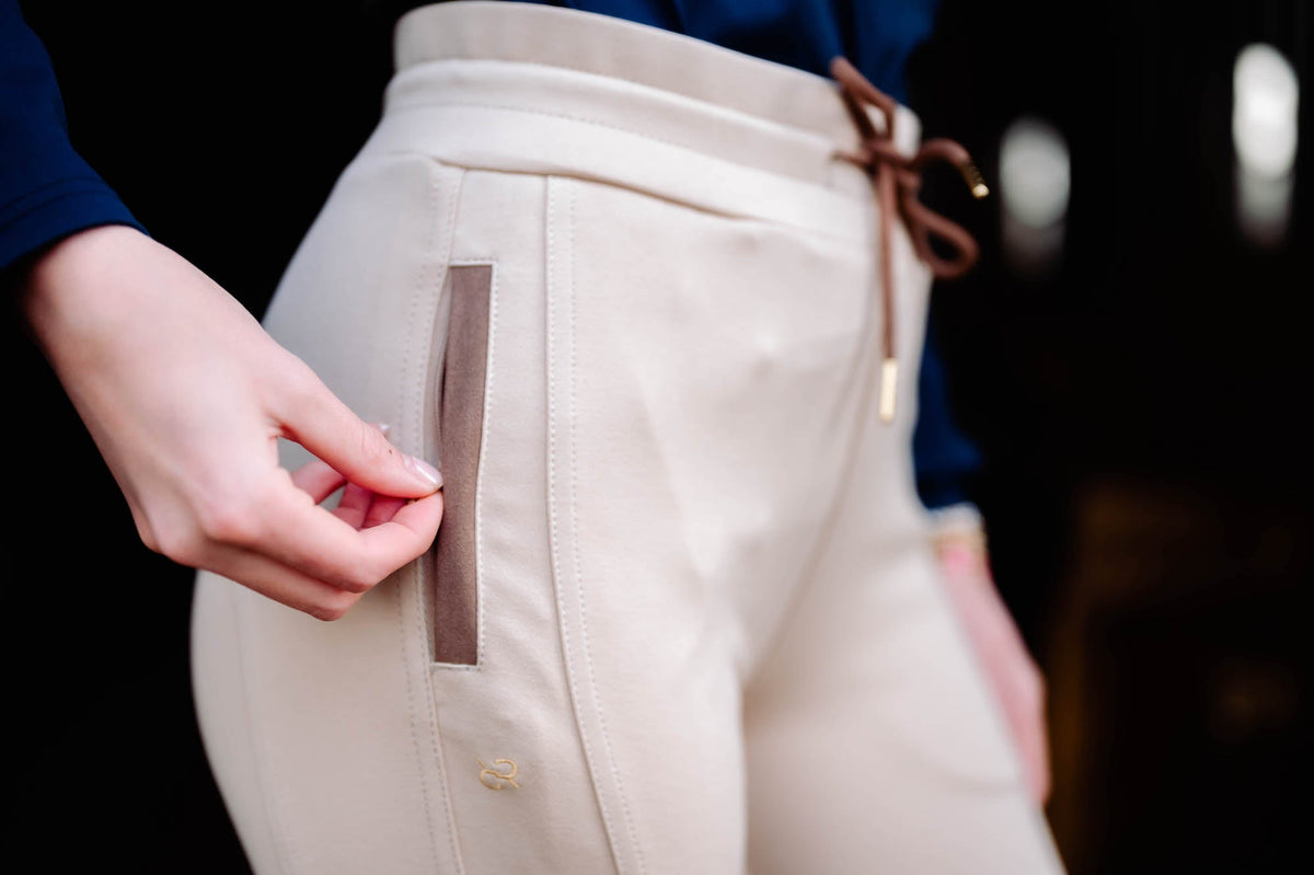 Jogger Knee Patch Breech - Tan - FINAL SALE