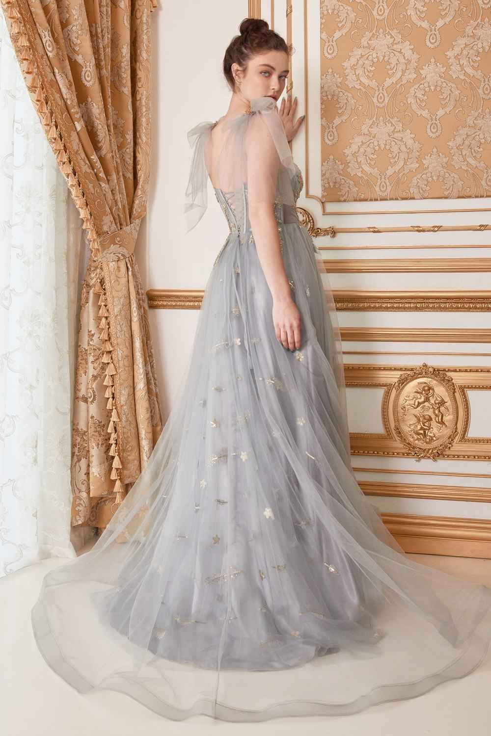 Andrea & Leo A0824 Star of My Eye Embellished Long Dress