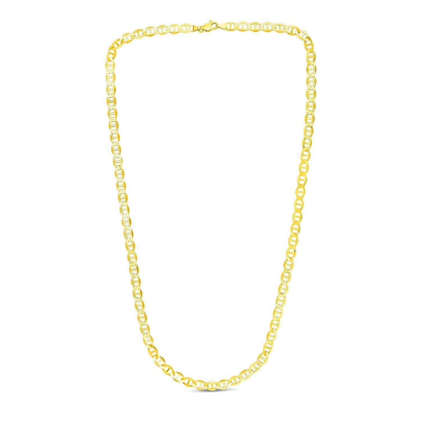 5.5mm 10k Yellow Gold Mariner Link Chain