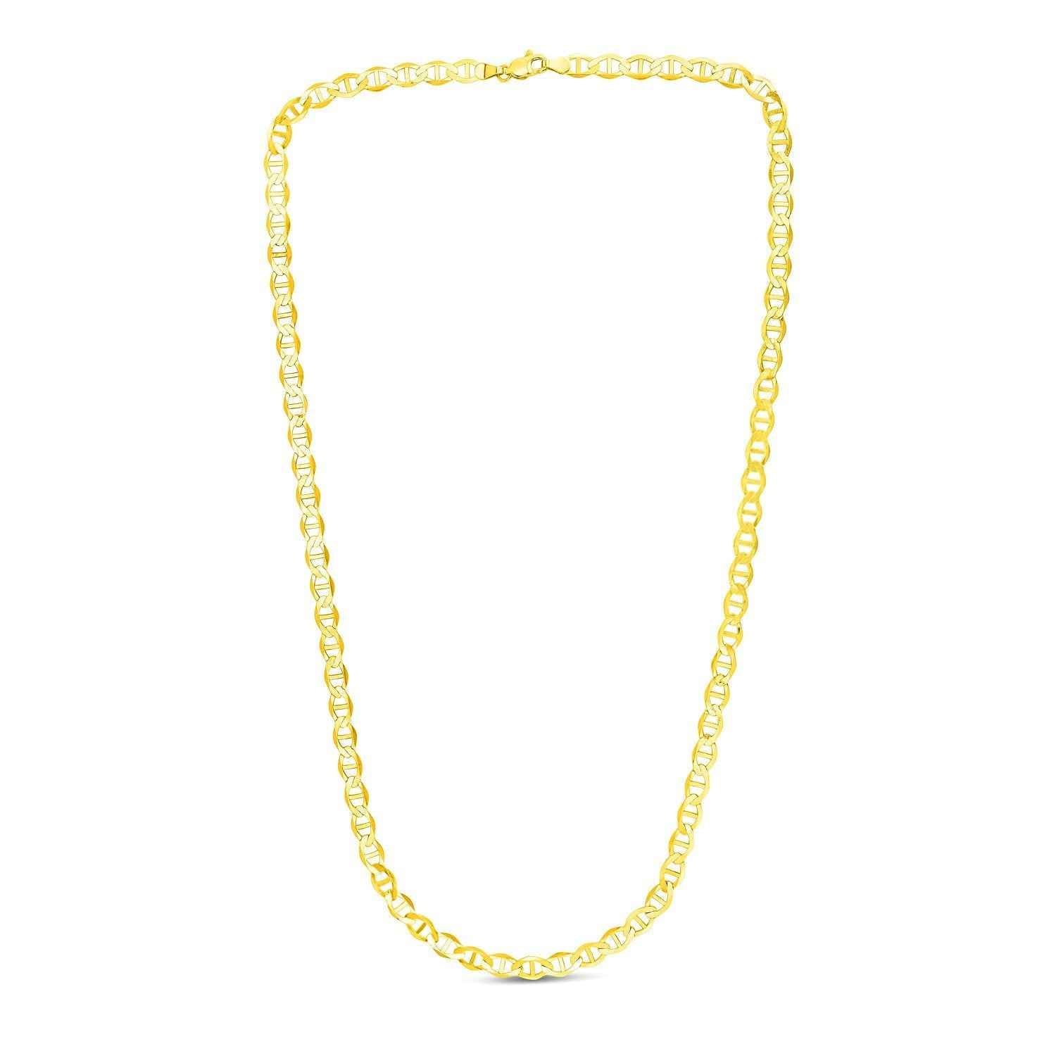 5.5mm 10k Yellow Gold Mariner Link Chain