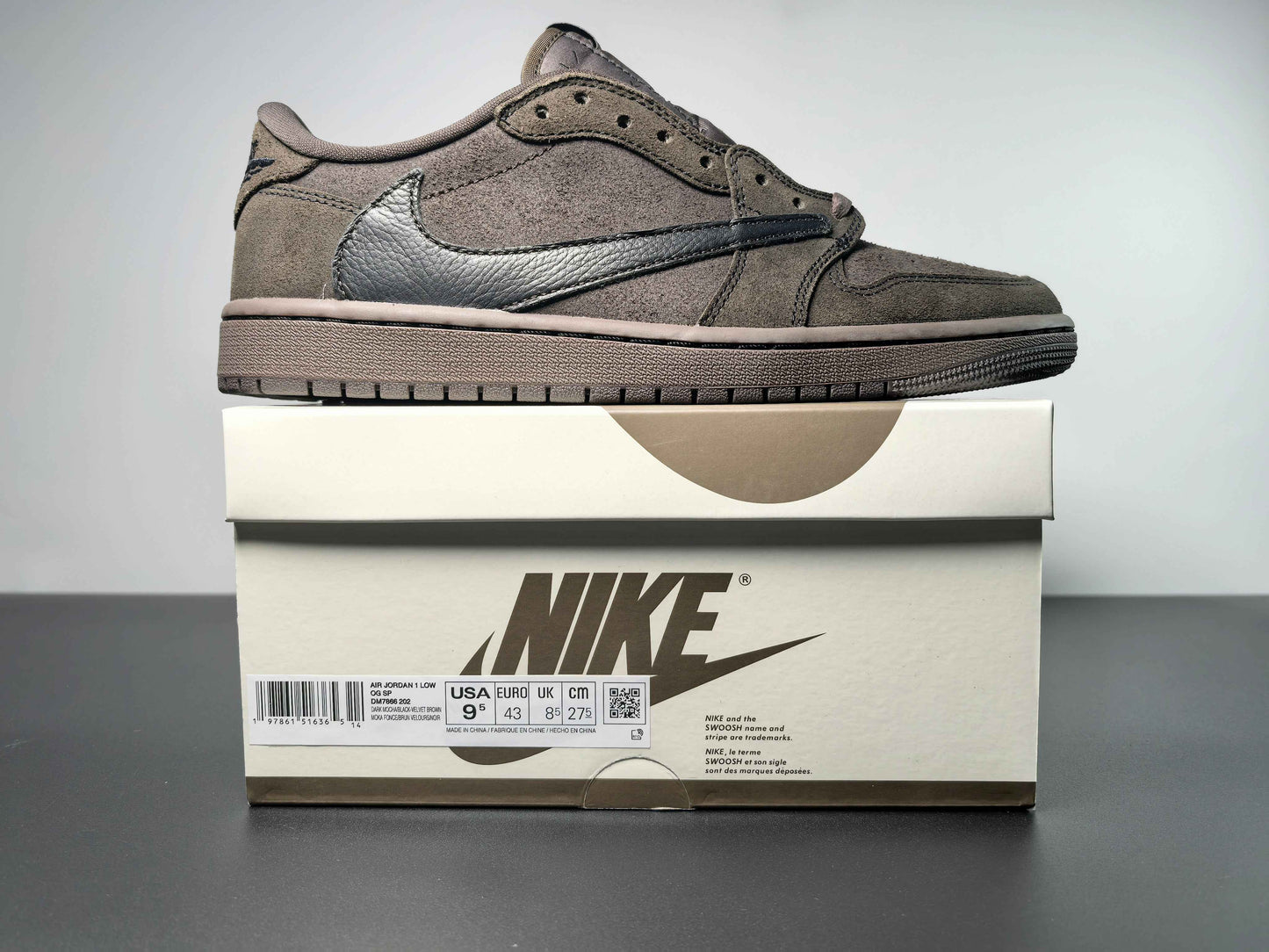 Custom Travis Scott x Air Jordan 1 Low OG “ DM7866-202 SneakerNational