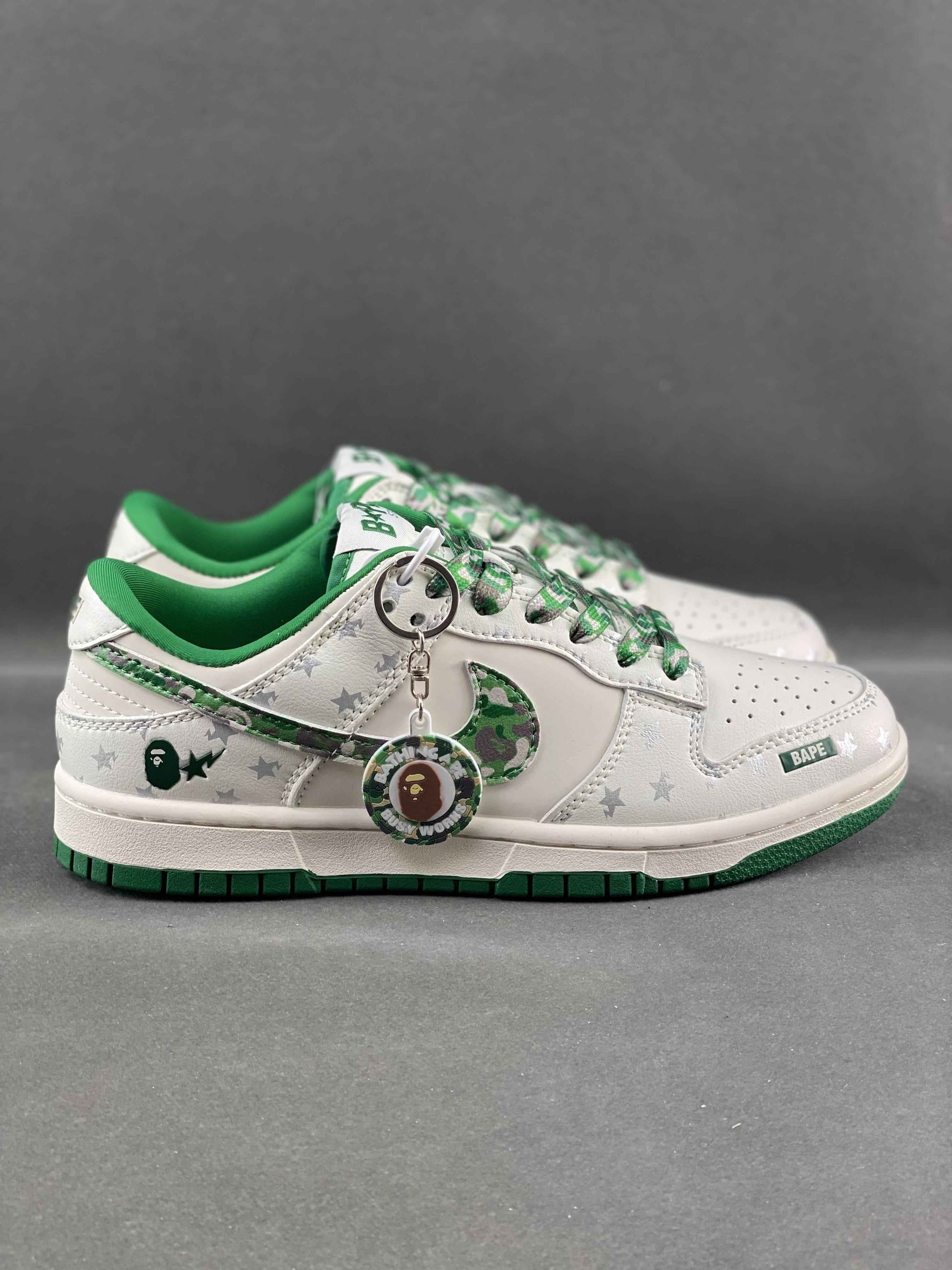 Custom SB Dunk X BAPE DW1098-349 SneakerNational