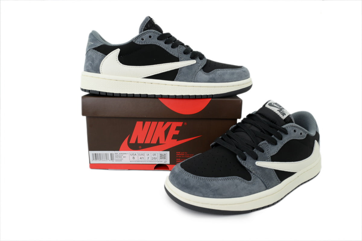 Travis Scott x Air Jordan 1 Retro Low OG 'Black and Gray'