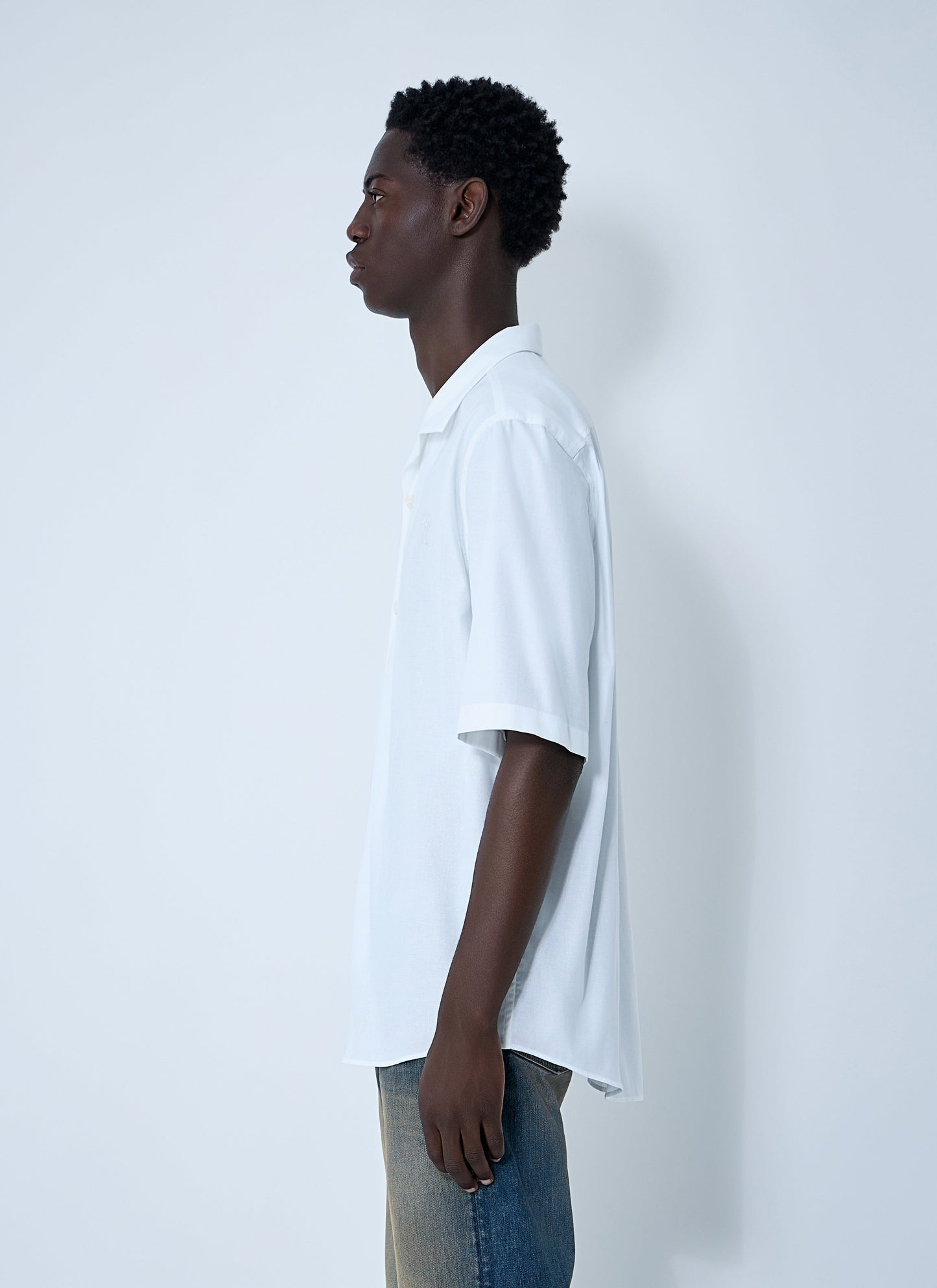 Acne Studios Men Logo Embroidery Shirt