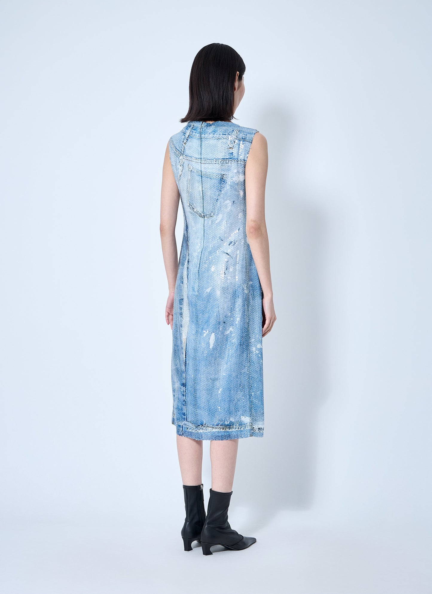 Acne Studios Women Printed Sequin Midi Dress