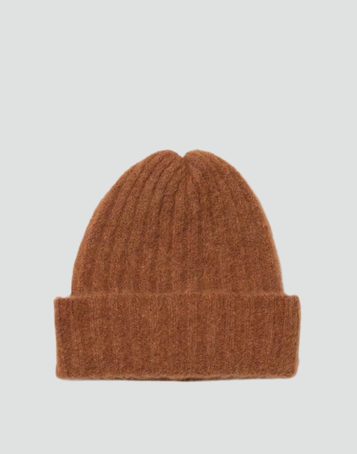 Lightweight Alpaca Wool Rib Beanie