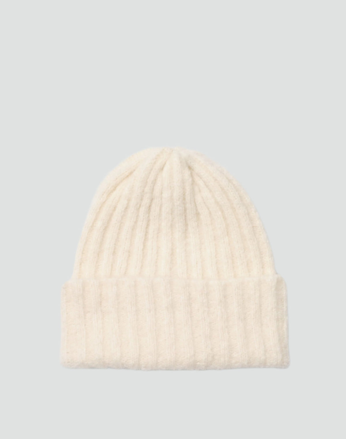 Lightweight Alpaca Wool Rib Beanie