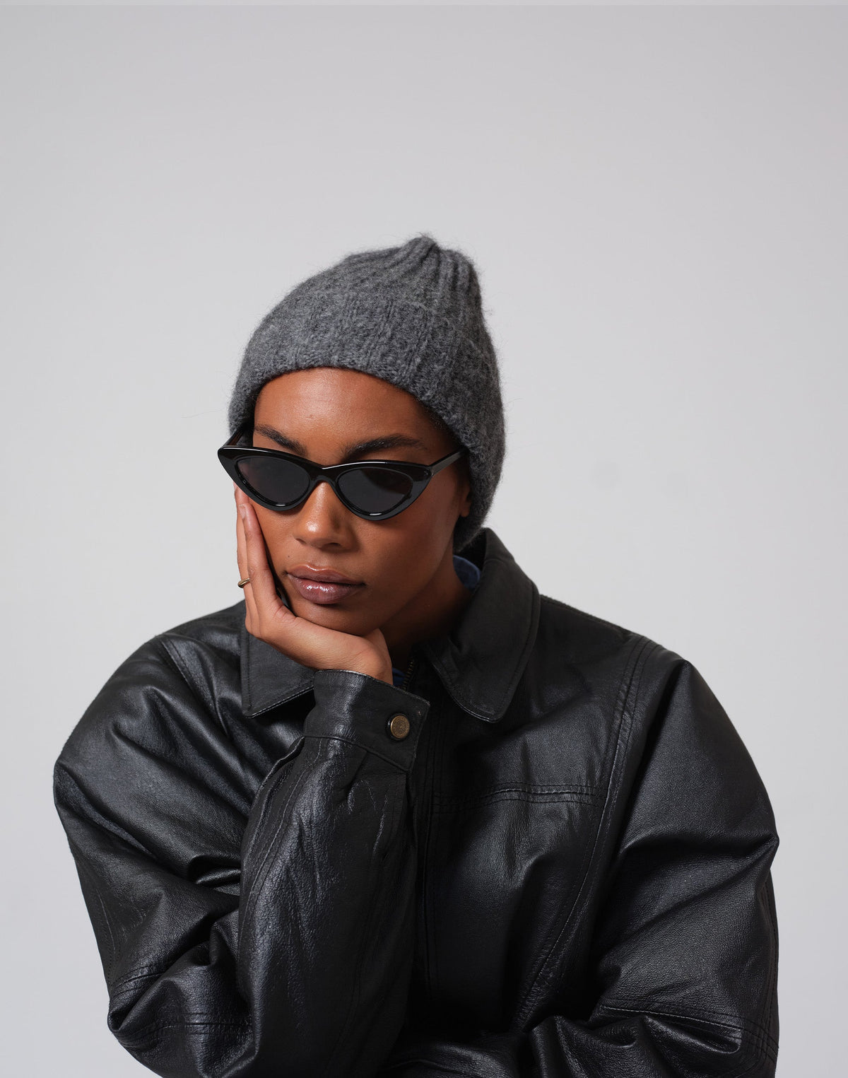 Lightweight Alpaca Wool Rib Beanie