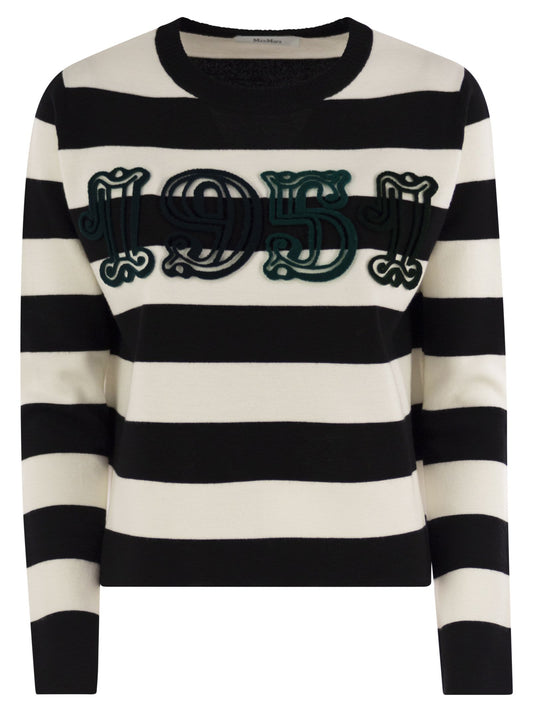 Max Mara Women Viterbo - Wool Sweater With Embroidery