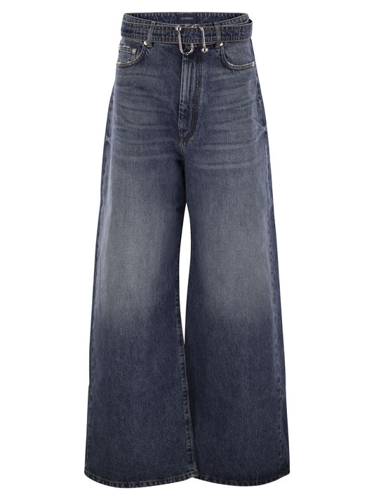 Sportmax Women Procida - Low-Waisted Oversize Denim Trousers