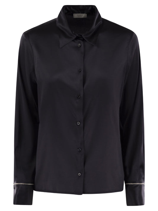 Peserico Women Silk Crepe Shirt