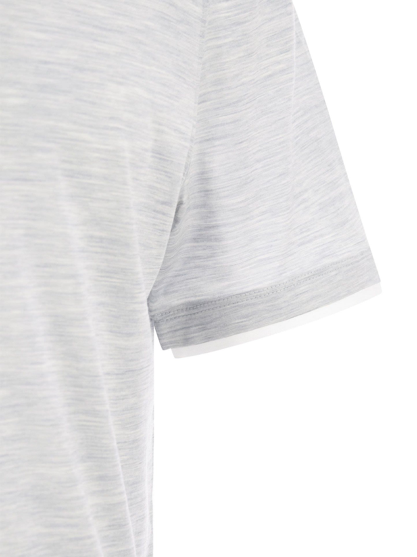 Brunello Cucinelli Men Slim Fit Crew-Neck T-Shirt In Lightweight Cotton Jersey