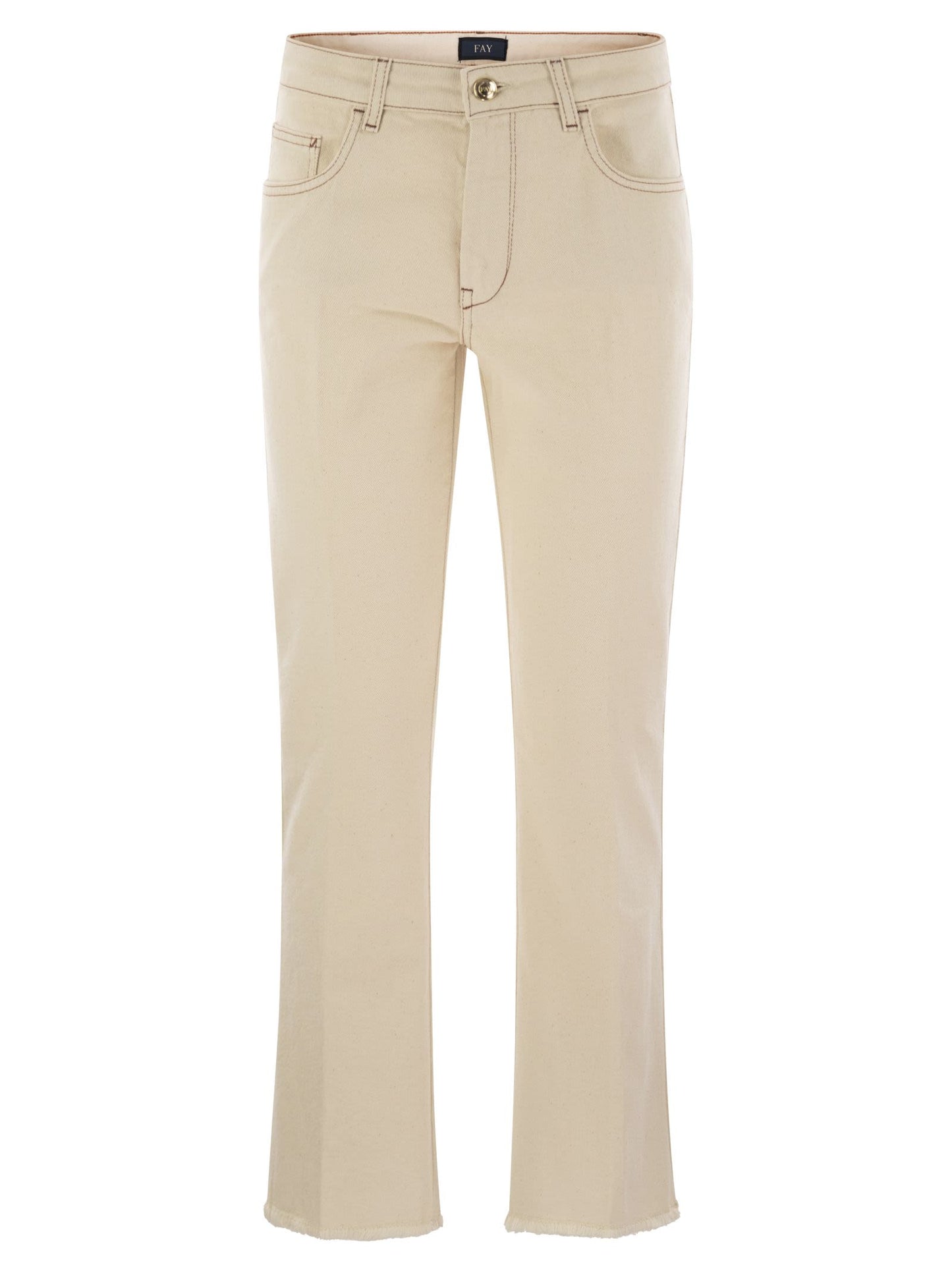 Fay Women Denim 5-Pocket Trousers
