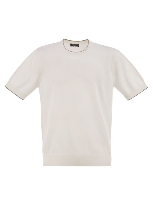 Peserico Men T-Shirt In Pure Cotton Yarn