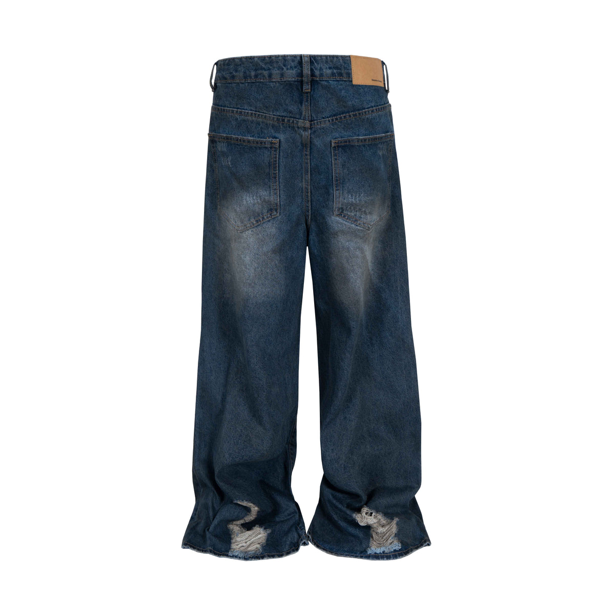 AZUL DISTRESSED CAMO PATCHWORK DENIM