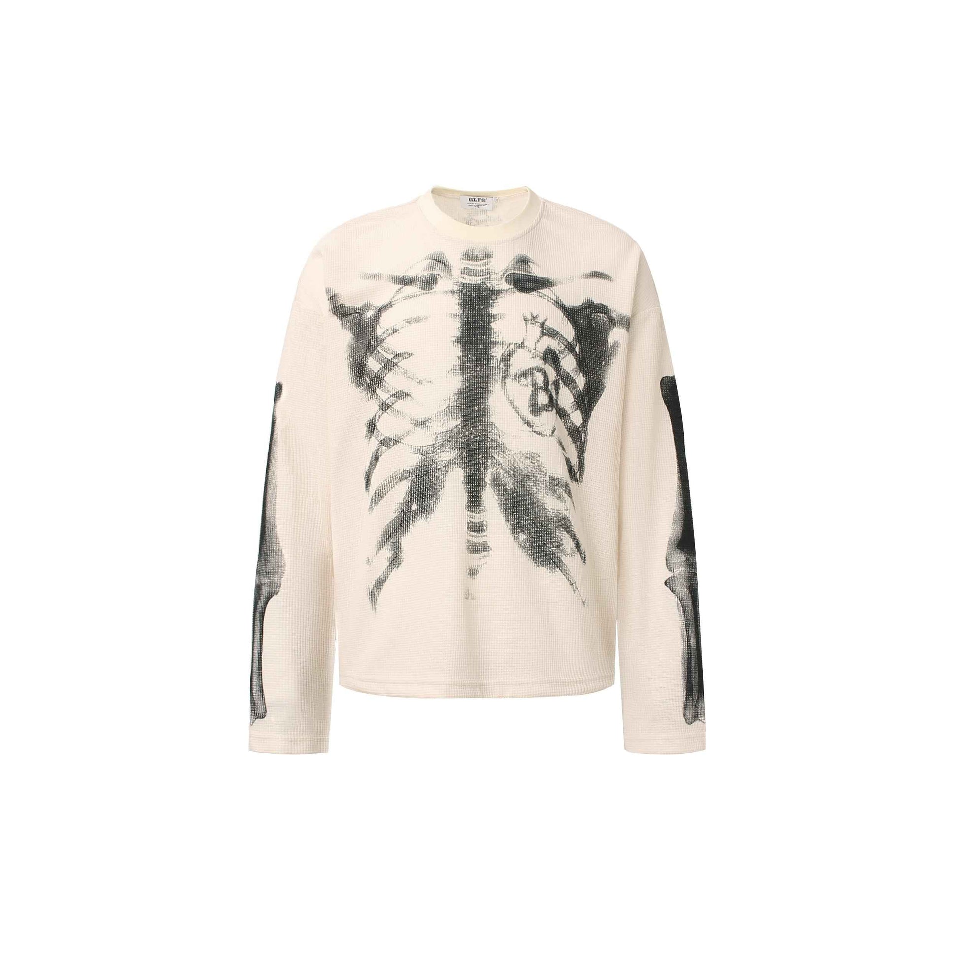 X-Ray Skeleton | Waffle Long Sleeve T-Shirt
