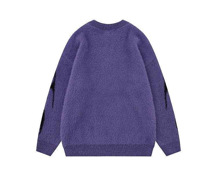 Gothic Inferno | Y2K Inspired Fire Pattern Jumper