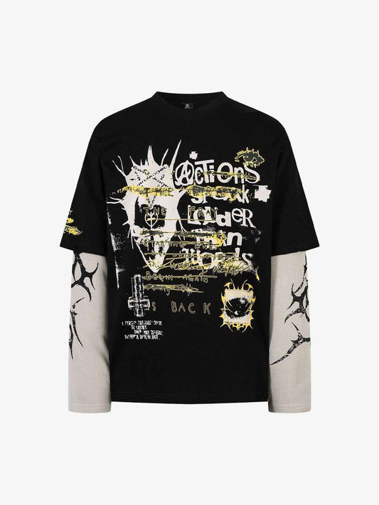 Long Sleeve Punk Layered
