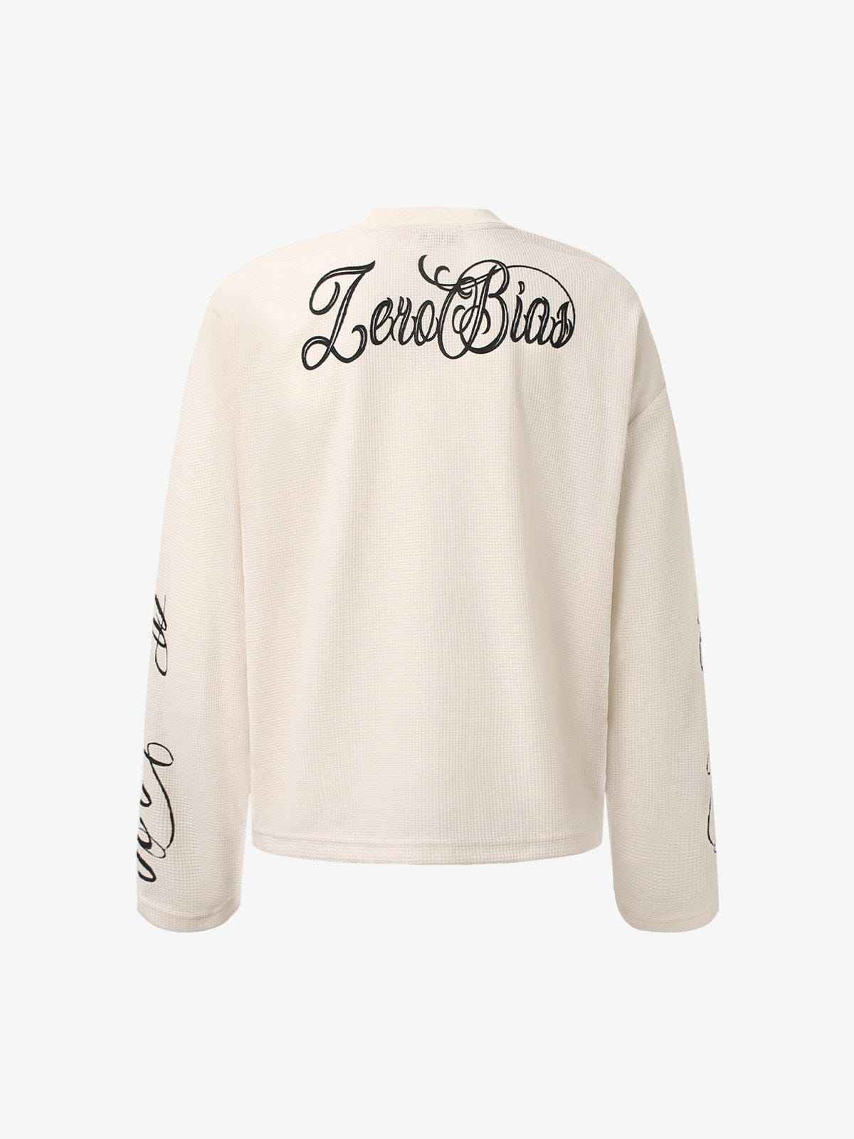 Long Sleeve Retro Letter