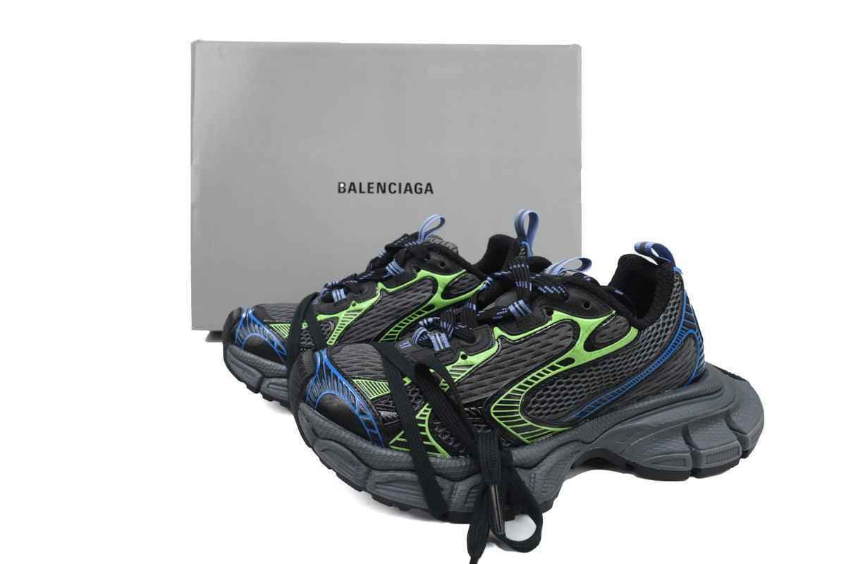 Custom BLCG Black Green Blue Sneakers W3XDC SneakerNational