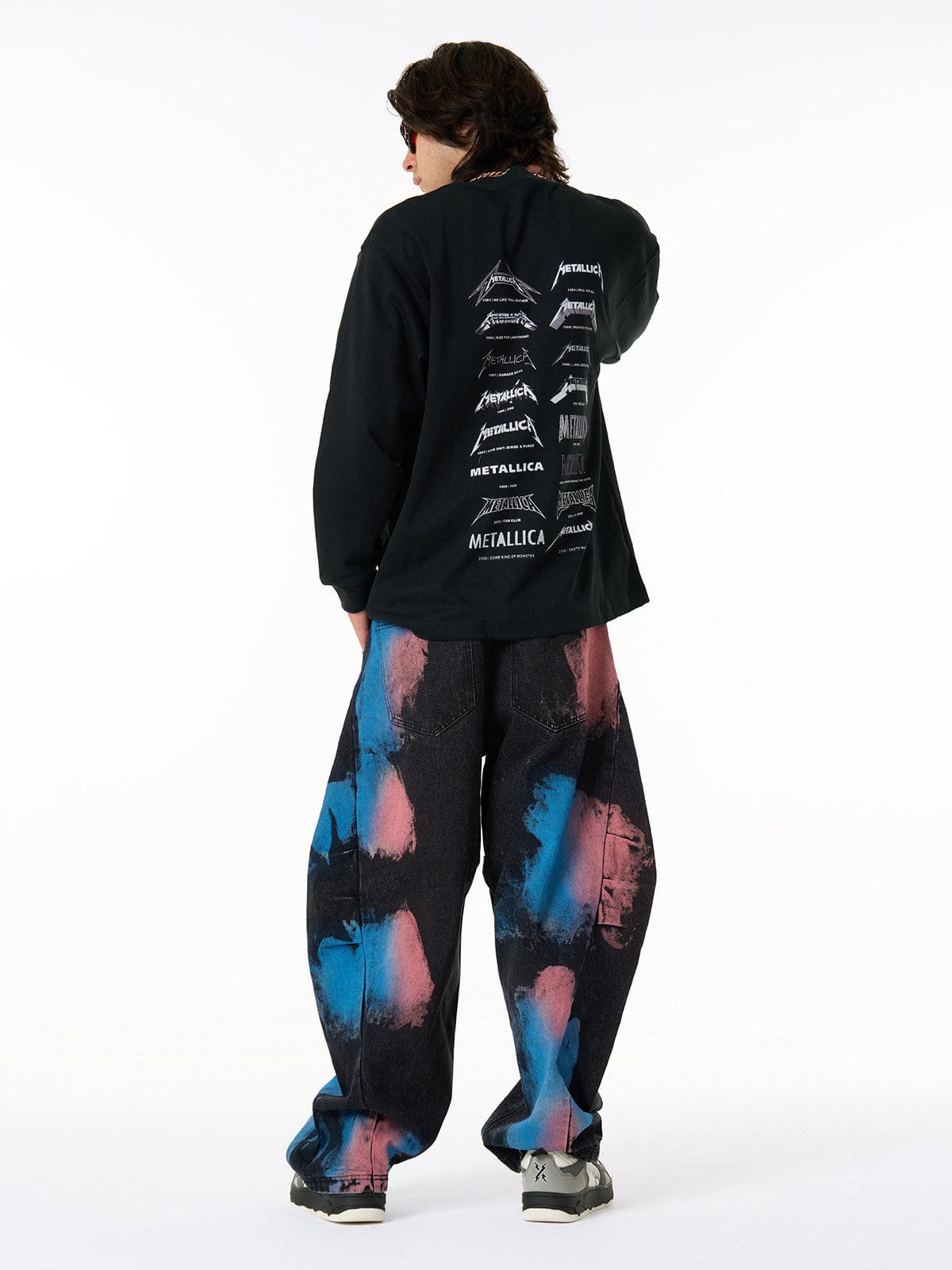 Long Sleeve Metallica Distressed