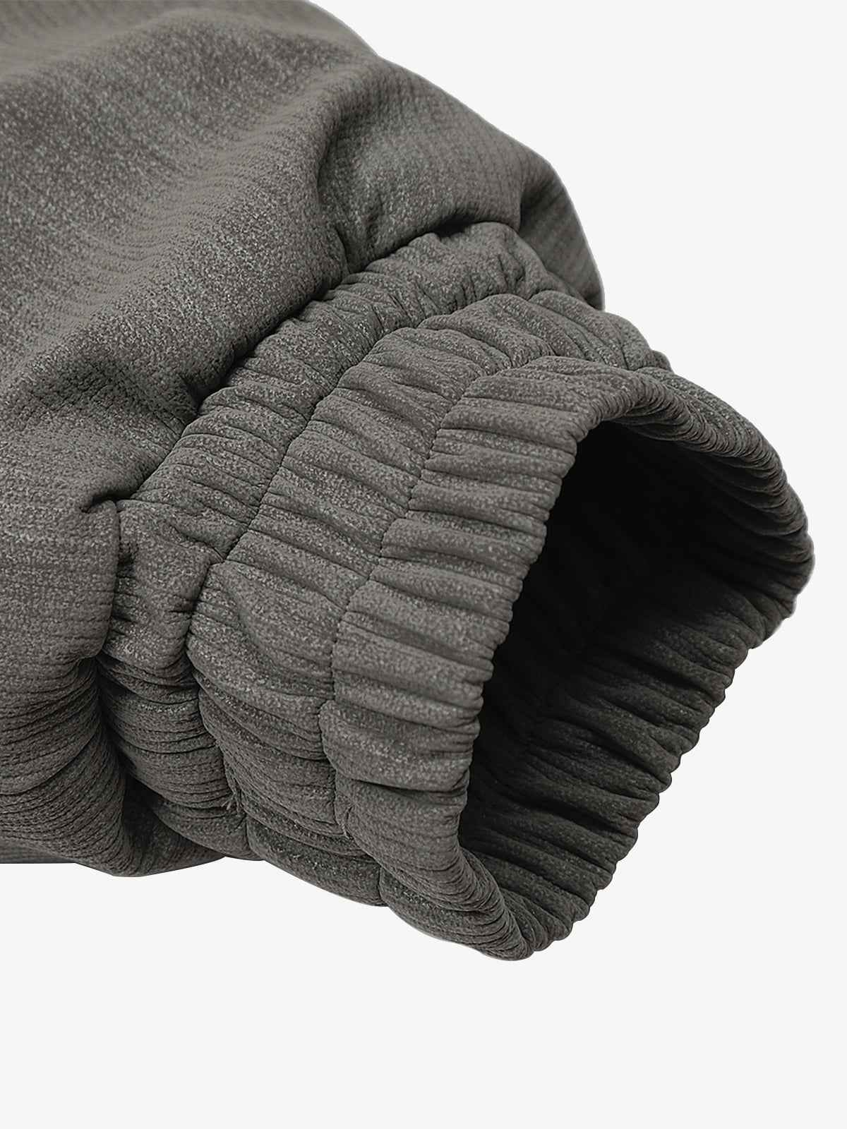 Vintage Dual-layer Collar Fleece-lined Zipper Jacket