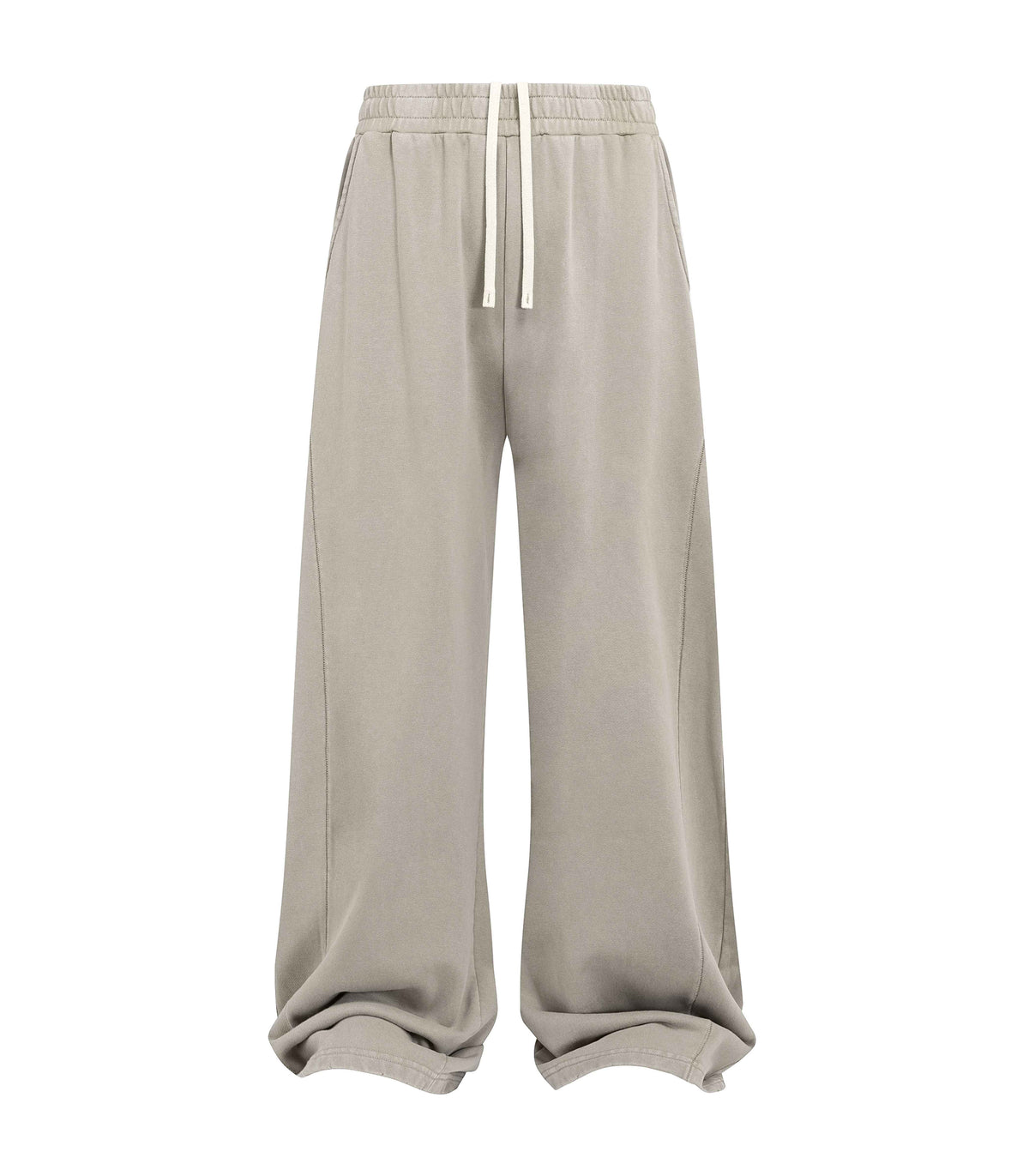 BEIGE PANEL SWEATPANTS