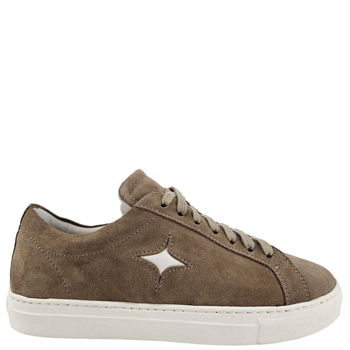 Beige Suede Sirius Star Womens Sneaker