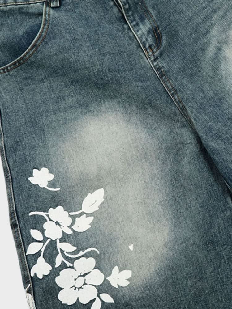 Denim Jorts Flora