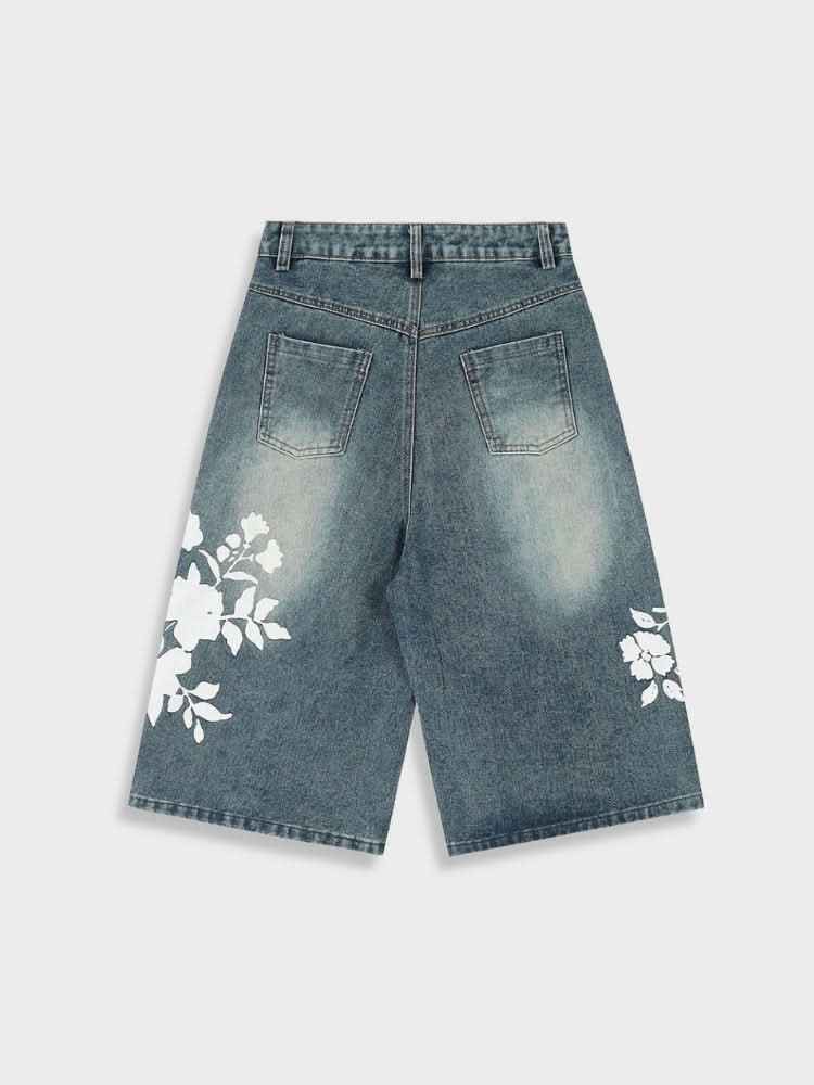 Denim Jorts Flora
