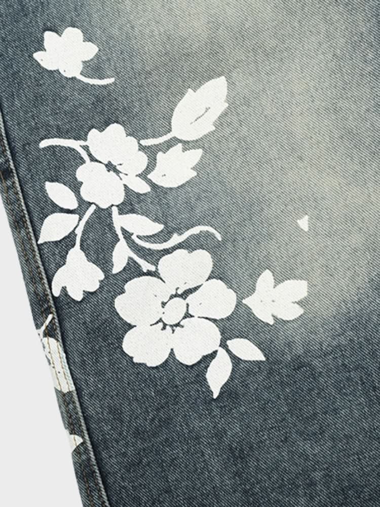 Denim Jorts Flora