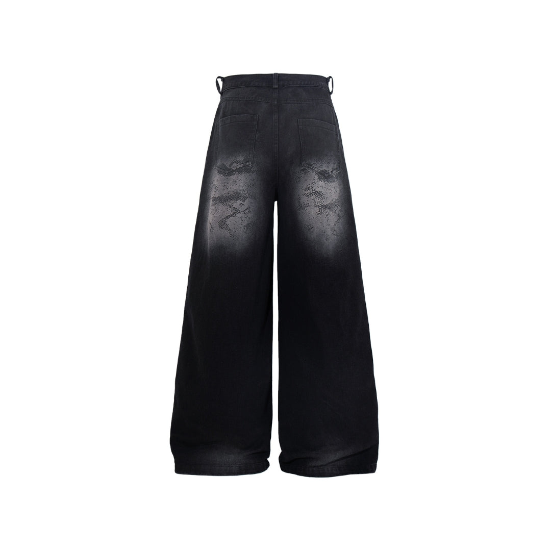 The Viper-Fade Tectonic Wide-Leg Jeans