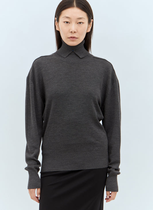 Burberry Women Wool High Neck Sweater