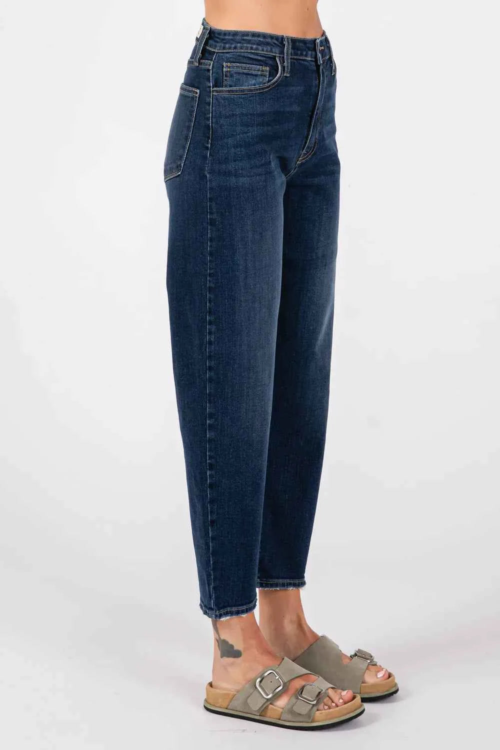Modena High Rise Tapered Jeans- L.T.J
