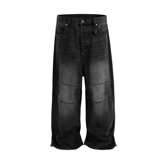 NOIR BAGGY BIKER DENIM
