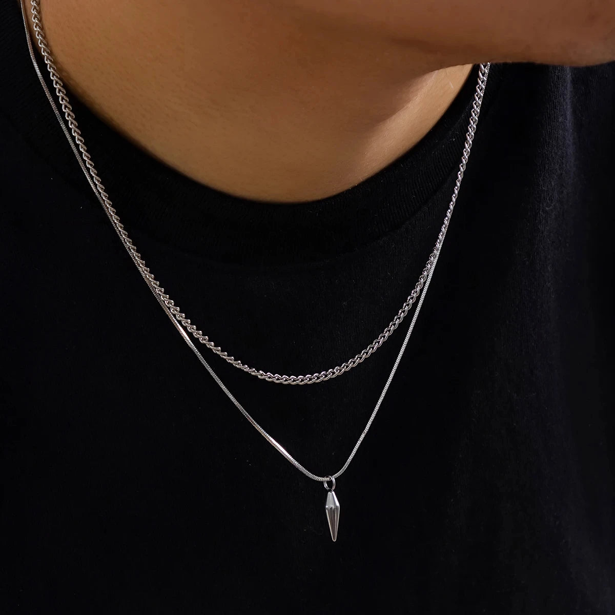 Tiered Edge Necklace