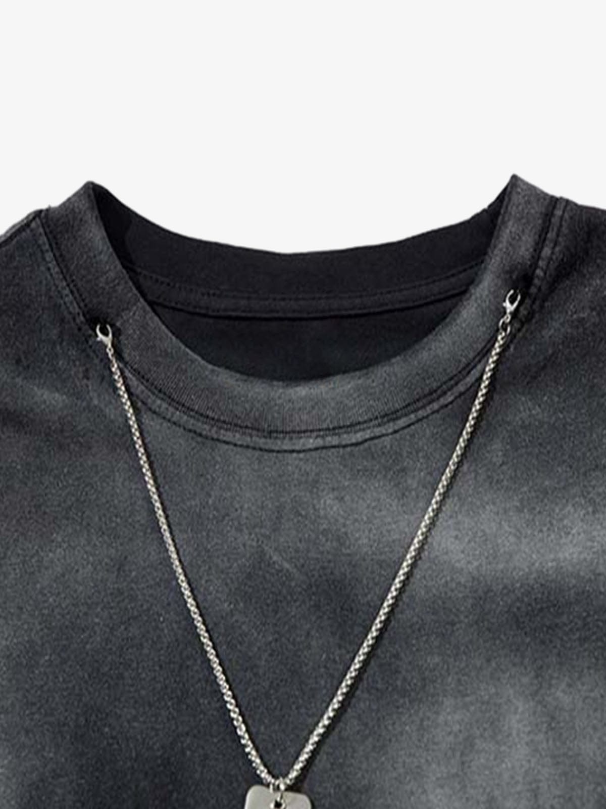 Long Sleeve Inkjet Necklace