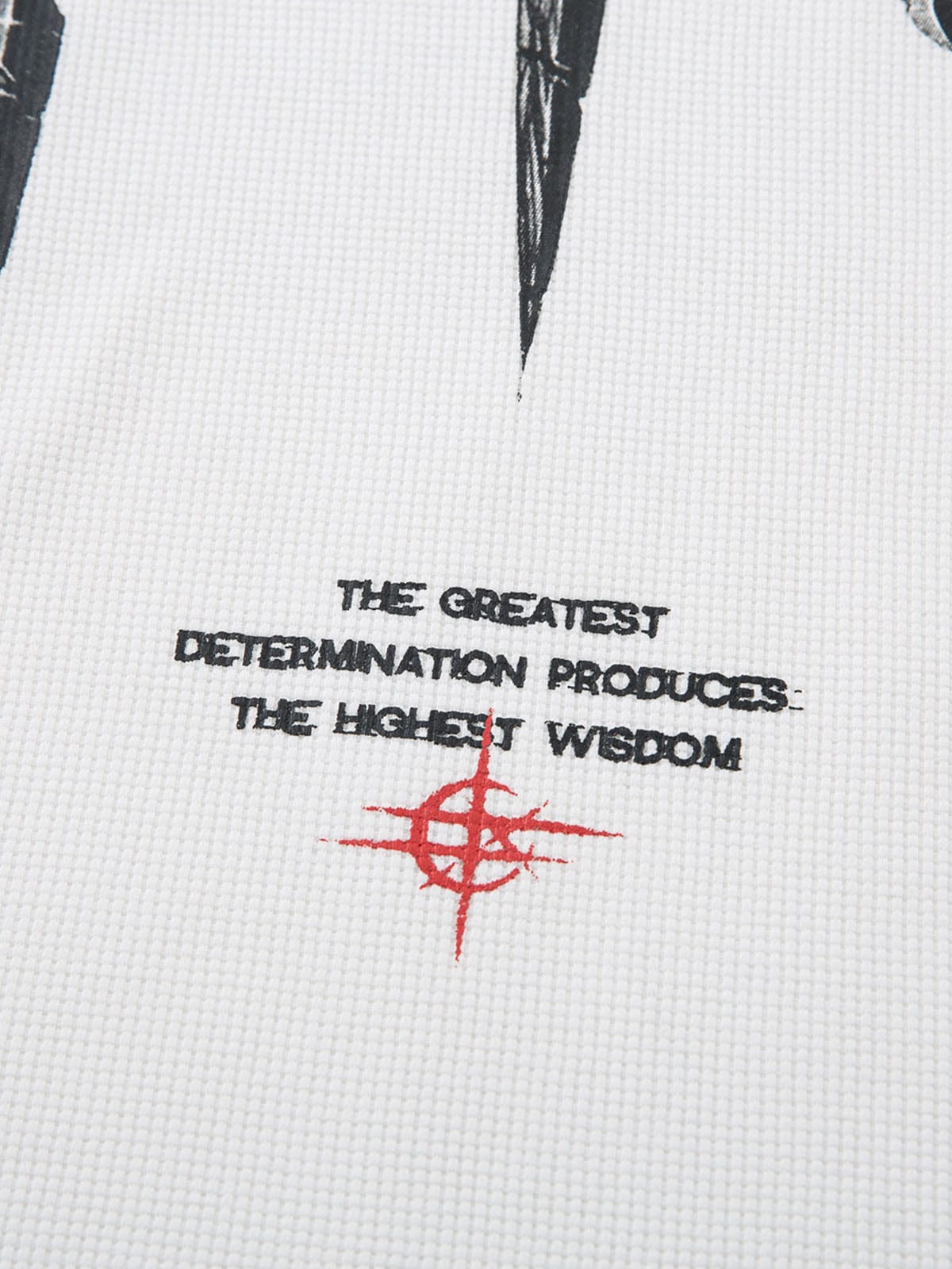 Long Sleeve Letter Cross