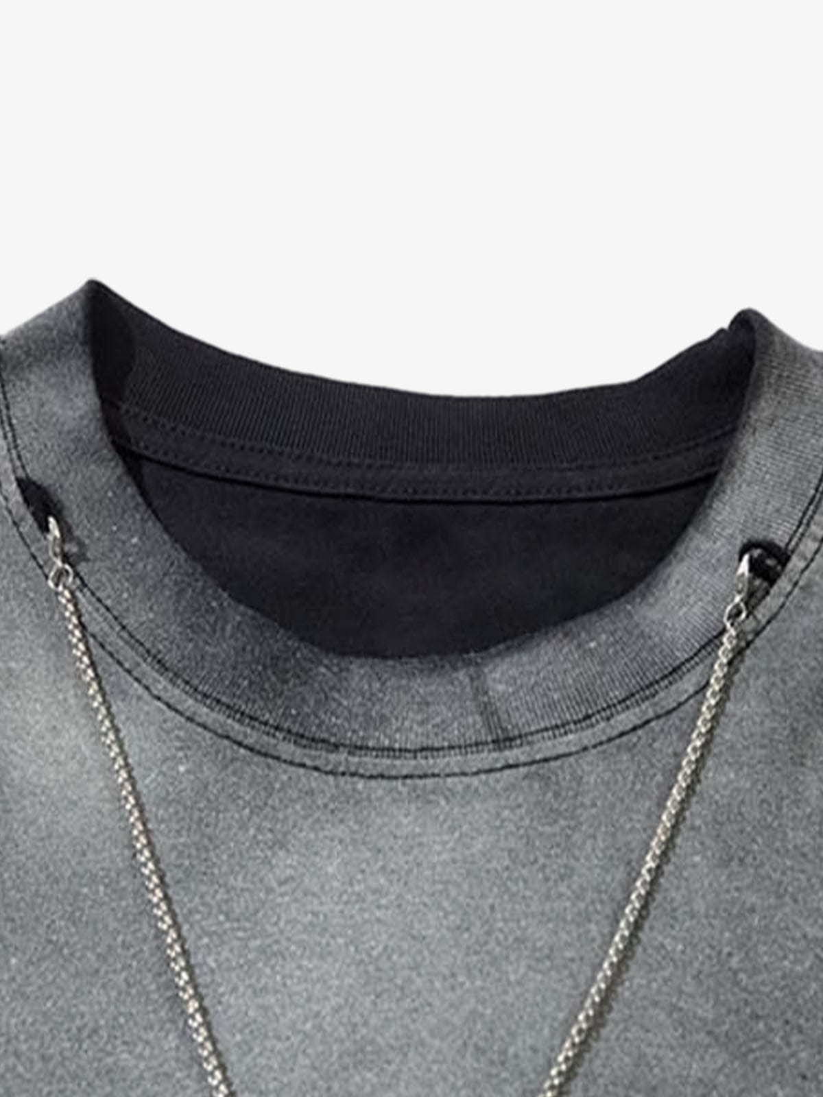 Long Sleeve Holey Fade
