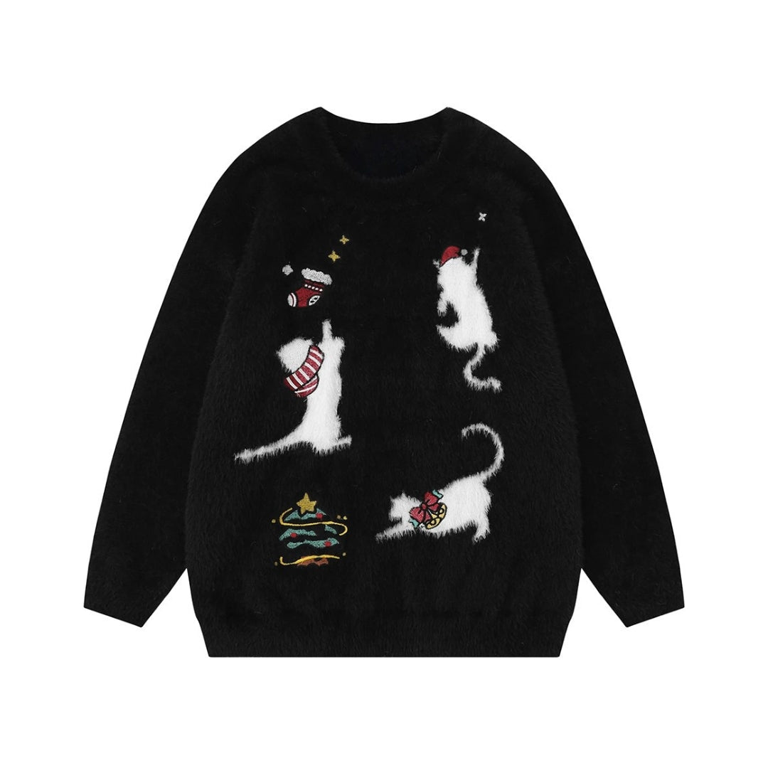 Santa Paws Knit Crew Sweater