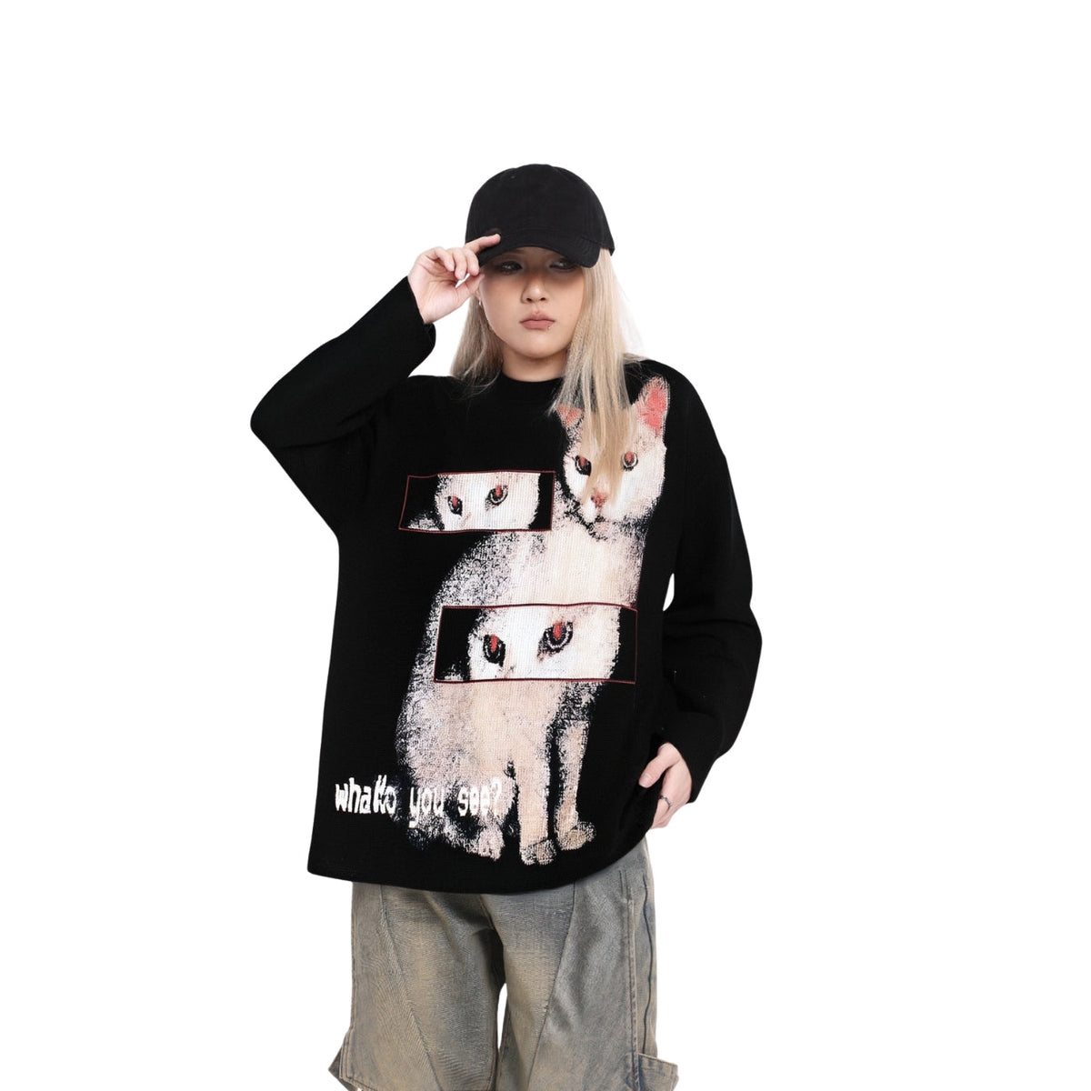 Hidden Gaze Graphic Long Sleeve